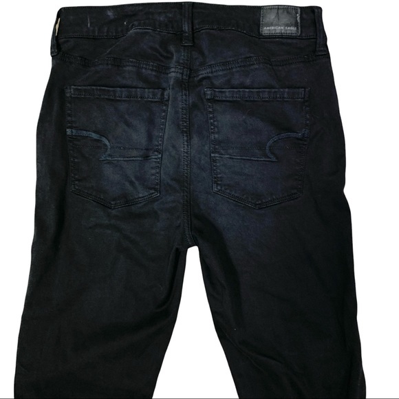 American Eagle Black Skinny Jeans Women's Jeans American Eagle Jeans 8R - Picture 5 of 7